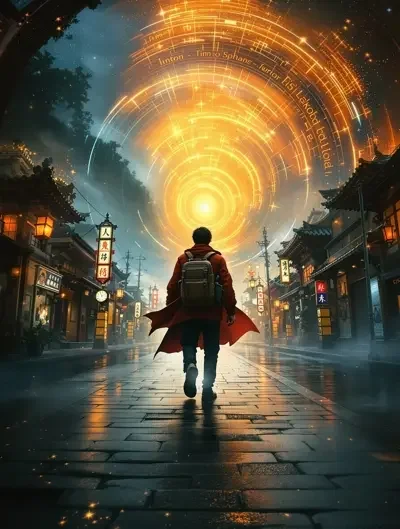 穿越时间的旅人 奇幻题材 高清海报